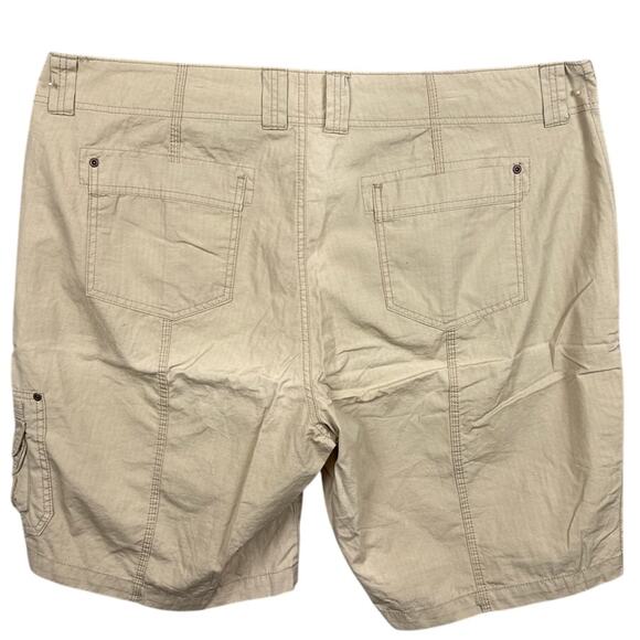 Eddie Bauer Womens Plus Size Hiking Utility Shorts Khaki Size 22W Gorpcore - Picture 2 of 8